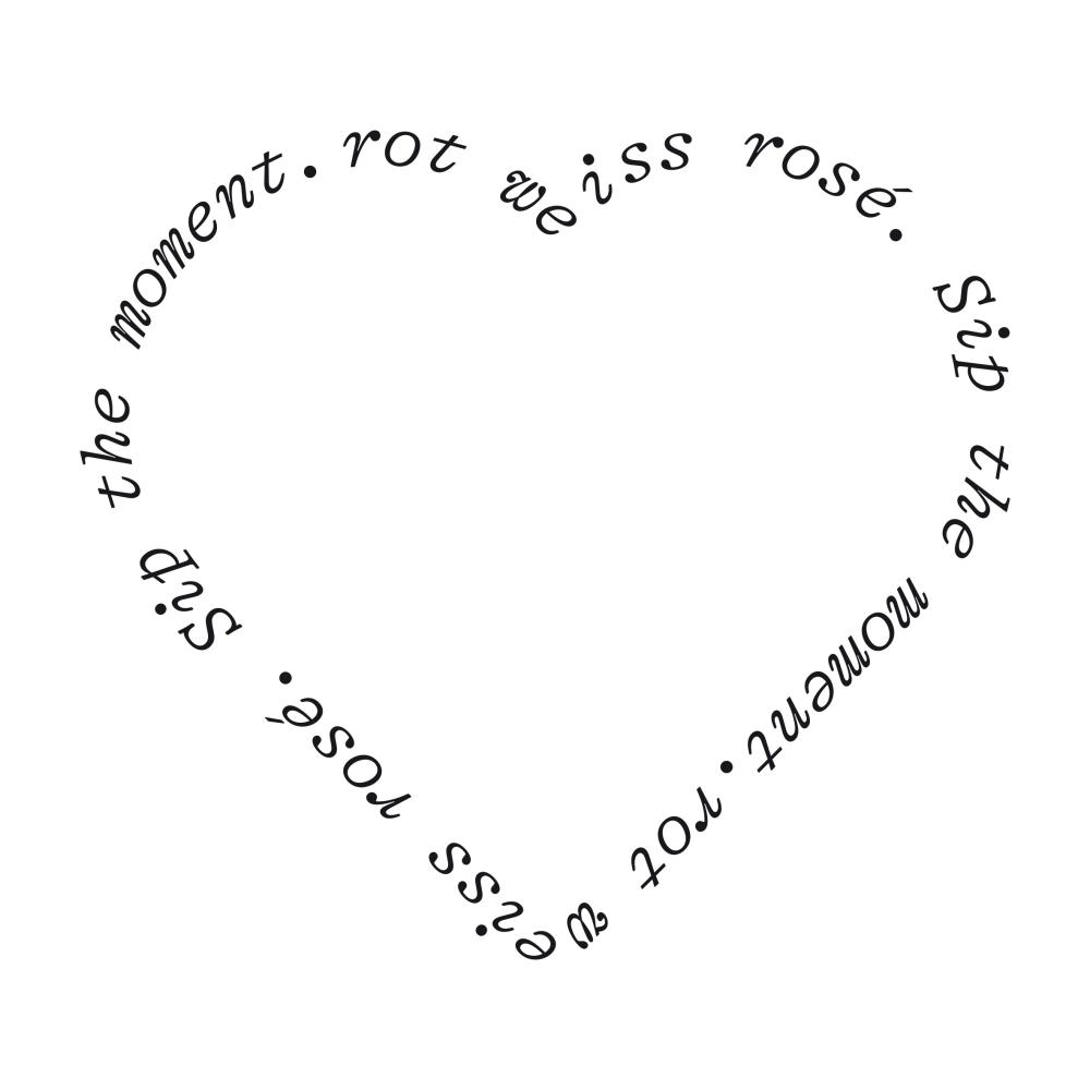 RWR - rot weiss rosé Tattoo Herz