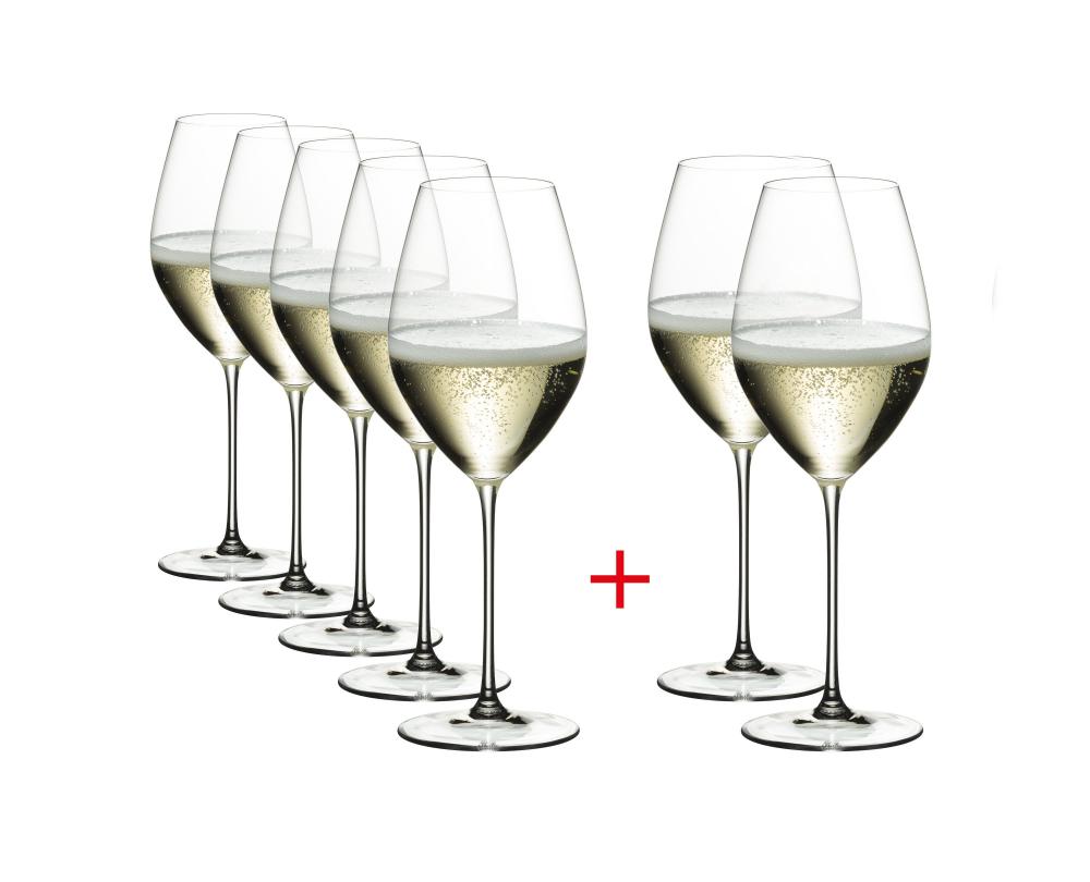 Riedel Veritas Champagner/Wine Glass 6+2