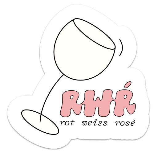 RWR Sticker Weinglas