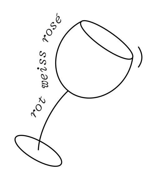 RWR - rot weiss rosé Tattoo Glas